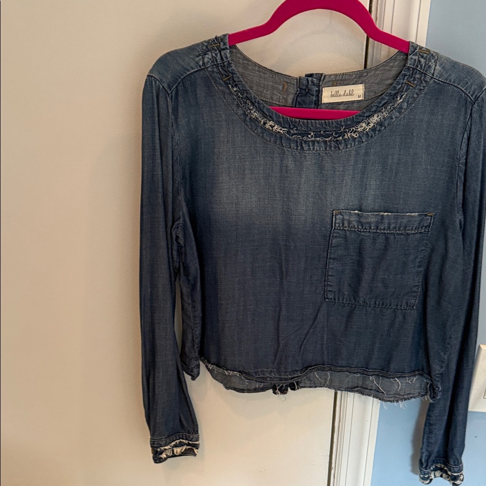 Bella Dahl Denim Long Sleeve Top